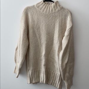 cream sweater